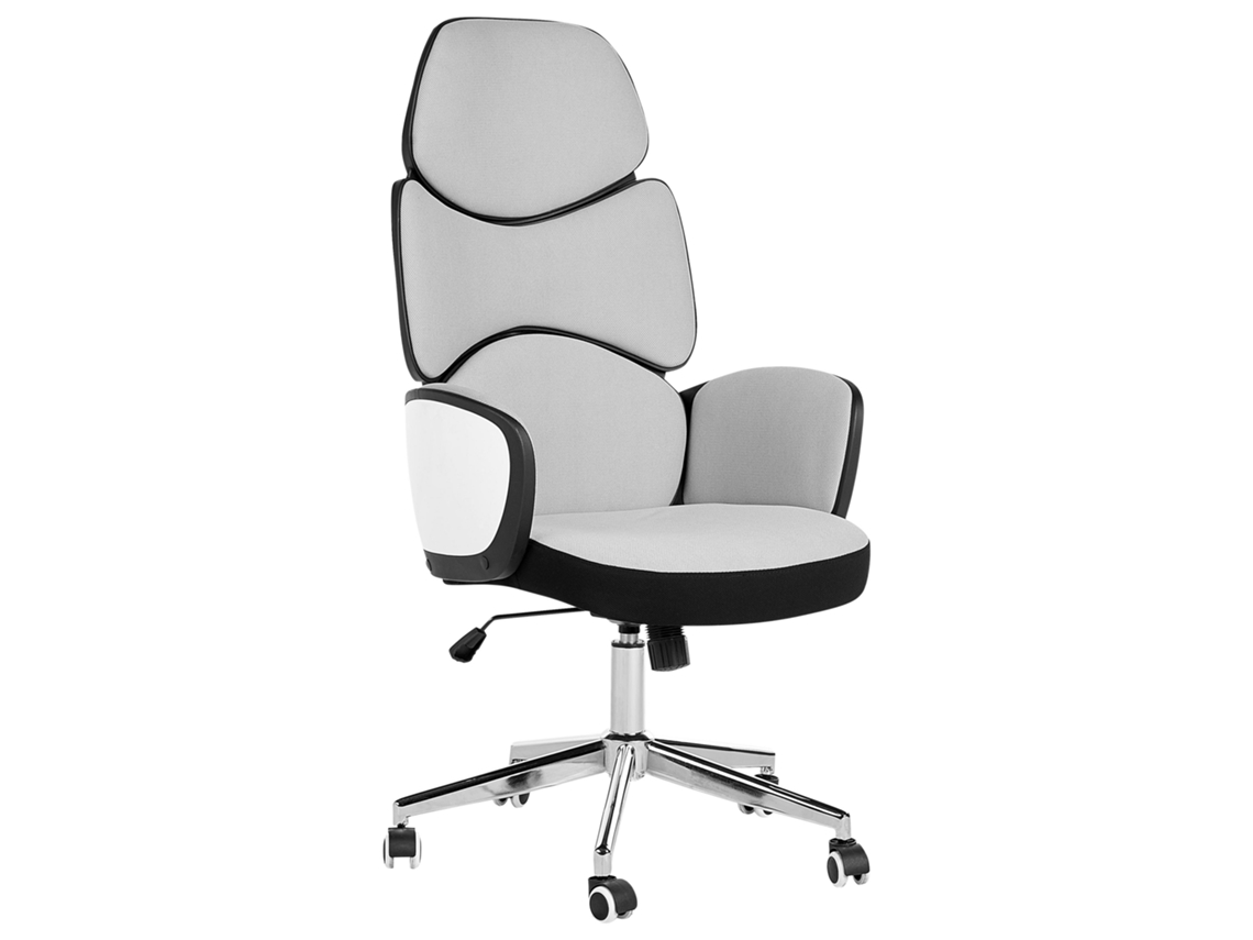 Silla de oficina BELIANI Splendid de Poliéster Gris 74x49x128