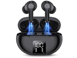Auriculares inalámbricos Bluetooth 5,3 auriculares inalámbricos internos con estéreo HiFi de 42 horas 4 micrófonos Enc Control de llamada claro YEMAESRE