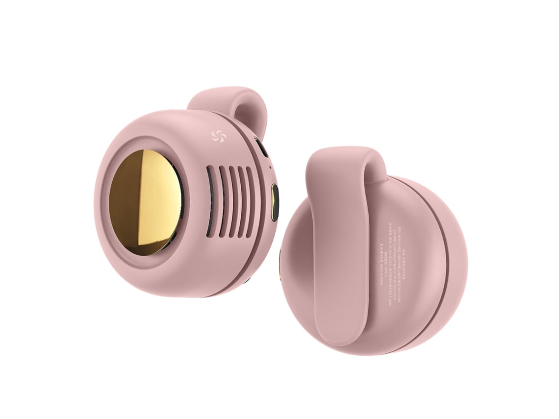 Ventilador De Refrigeración Portátil Con Clip (recargable Por Usb, Ajustable Para Cuello Y Cintura Mini)