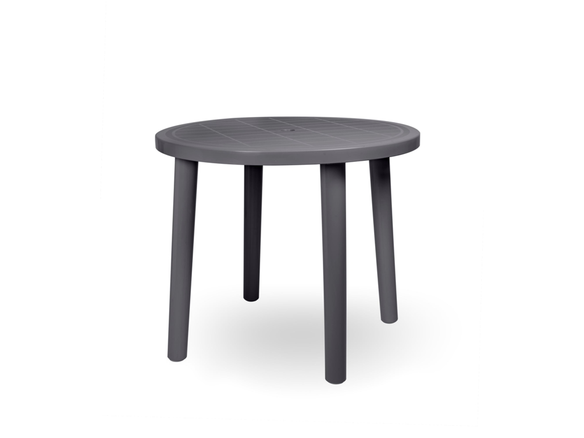 Mesa Redonda Reciclada Exterior Ø86 Gris Volcánico Olot Garbar