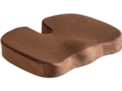 Cojín De Espuma Viscoelástica Para Silla De Oficina, Alivia El Dolor De Coxis, Marrón Gertiz