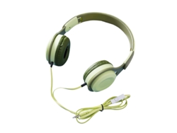 Auriculares Supraaurales Con Cable, Ligeros Para Llevar, Con Conector De 3,5 Mm, Verde