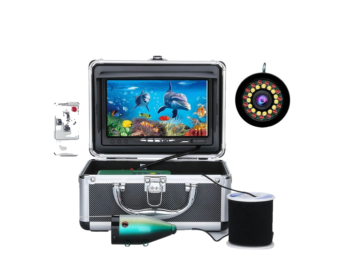 Cámara subacuática, pantalla IPS de 7 pulgadas, AHD 1080p, visión nocturna con 30 LED, 15 m OEM