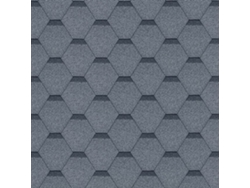 Tejas bituminosas Hexagonal Rock H-GREY de color gris - la techumbre bituminosa