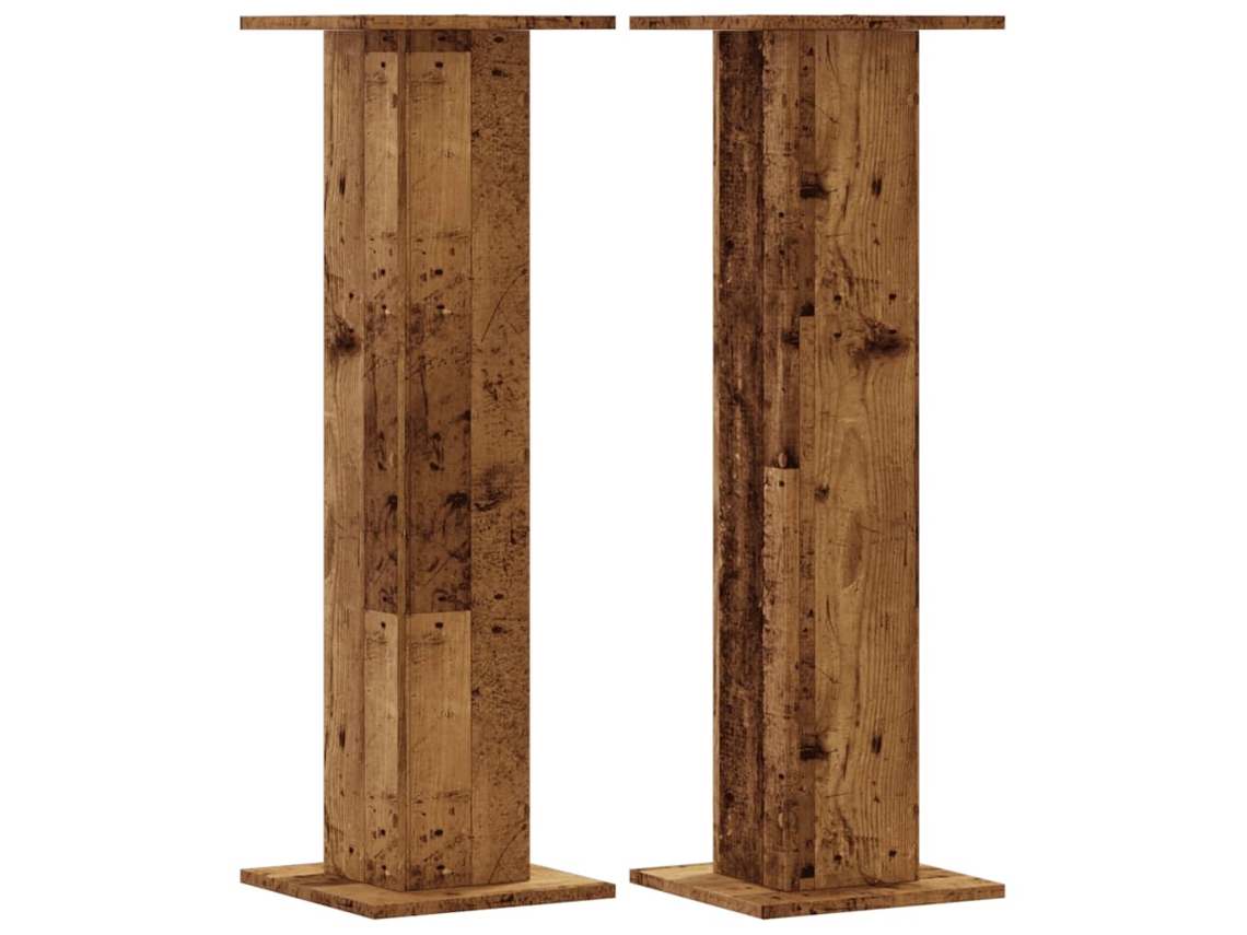 Conjunto 2 Soporte De Planta VIDAXL Marrón Madera contrachapada (30x30x95 cm)