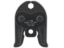 Prensa de 15 mm para tubos en V de acero inoxidable, compatible con herramientas eléctricas Tekmaquinas