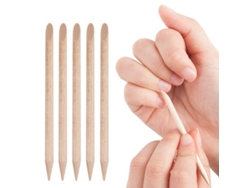 Palitos De Bambú Para Uñas De 11,4 Cm - 50 Palitos Para Cutículas Para Manicura Y Pedicura - Fáciles De Usar