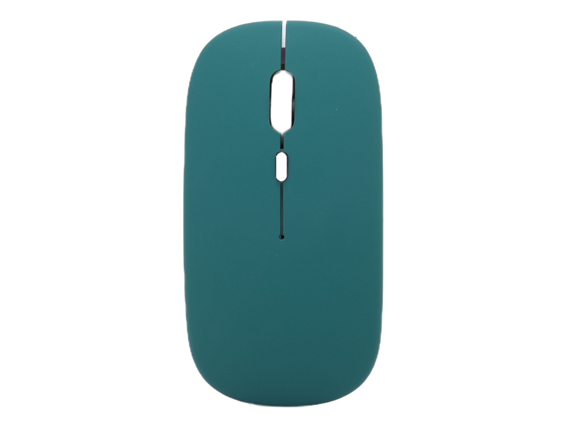 Mouse Sem Fio Smart Mini Portátil 3 Velocidades Dpi Ajustável Para Escritório Notebook Tablet Preto-verde Escovado