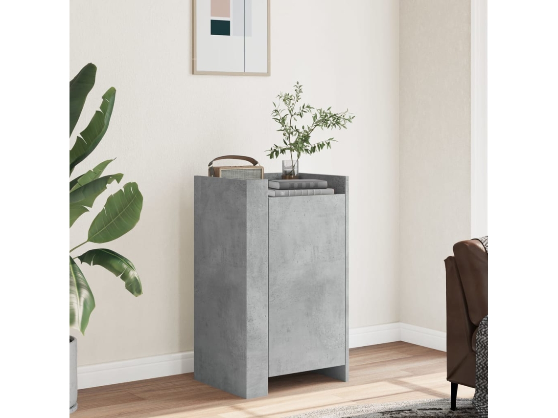 Aparador De Madera De Ingeniería Gris Hormigón 45x35x75 Cm