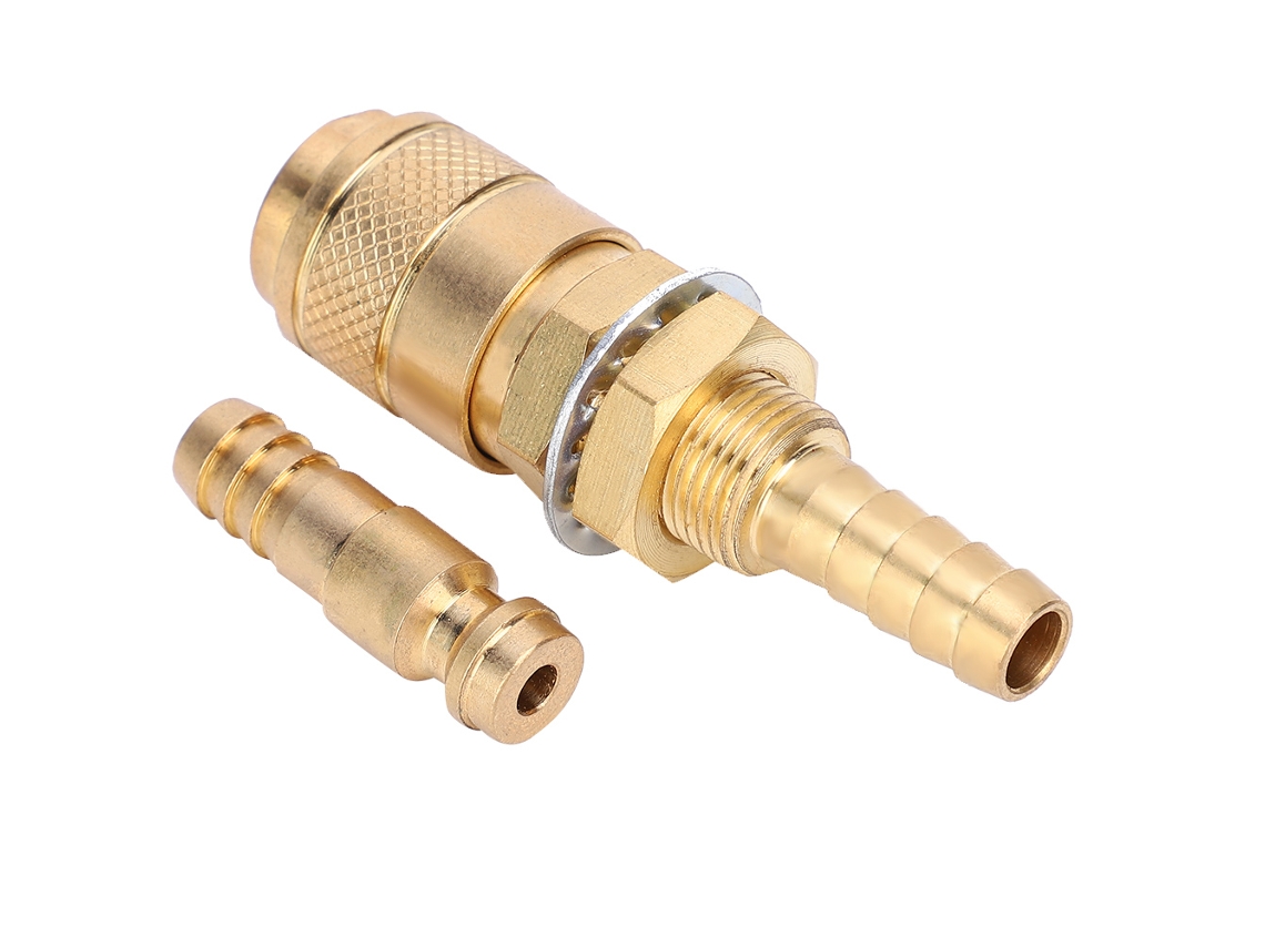 Adaptador De Conexión Rápida Refrigerado Por Agua/gas Para Lanza De Soldadura Mig/tig (amarillo)