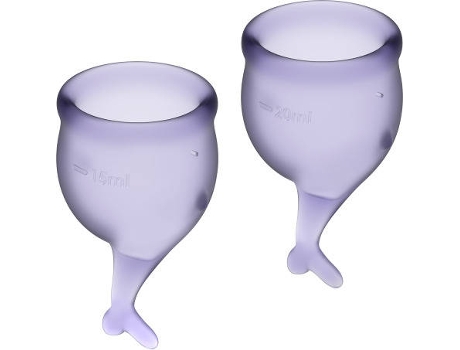 Kit 2 Copas Menstruales SATISFYER Feel Secure (15 ml - 20 ml)