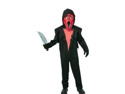Disfraz de Fantasma Asesino rojo con máscara para niño