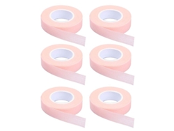 6 Rollos De Cinta Adhesiva Para Pestañas, Cinta Adhesiva Textil Para Extensiones De Pestañas.
