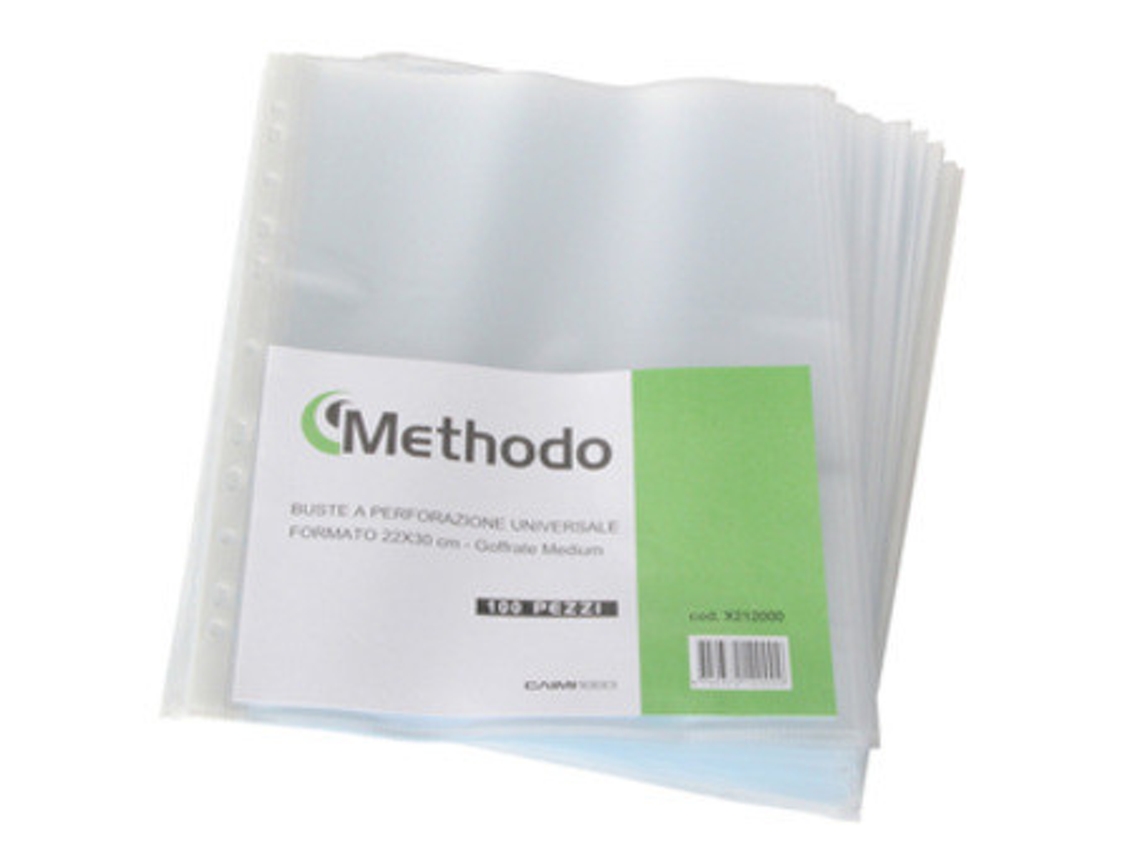METHODO 50 Medium Liscia Protector de Hojas A4 Polipropileno Pp 50 Piezas