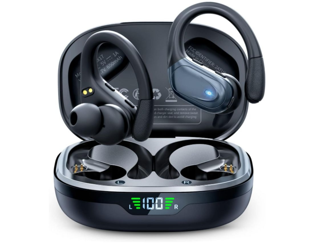 YEMAESRE Auriculares Bluetooth Impermeables Sin Horas De Reproducción Led Estéreo Hola