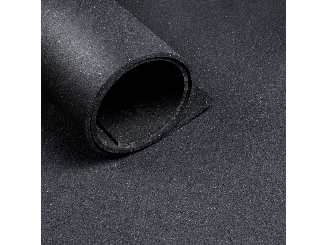 Pavimento Deportivo De 10 Mm Por Metro Lineal - Ancho 1,25 M - Negro