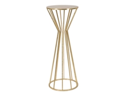 Soporte Para Teléfono Stick Glam Gold - Mesa Auxiliar Redonda De Metal Con Acabado Dorado, Ø 38x100 Cm - Style Collection Parent Sku 940