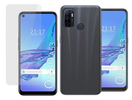 Carcasa + Protector de Pantalla Oppo A53 / A53s TUMUNDOSMARTPHONE Pack Transparente
