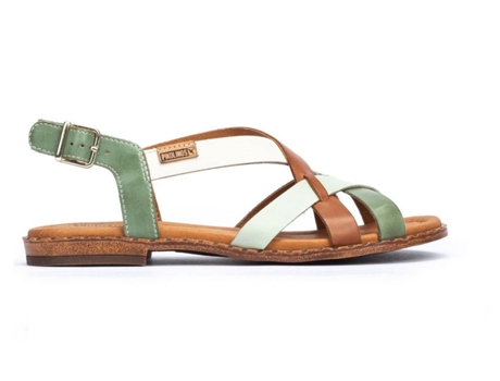 Sandalias de Mujer PIKOLINOS Algar Taglia Uk Piel Verde (37)