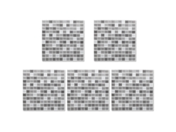 Pegatinas de pared autoadhesivas, 5 piezas, 3D, resistentes al aceite e impermeables, para cocina y baño Kofihety