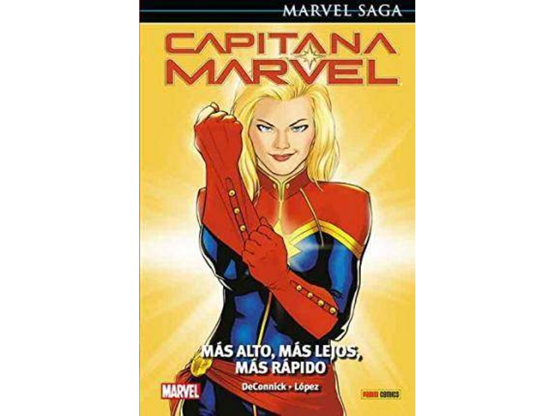 Libro Capitana Marvel más alto, más lejos, más rápido (Español)