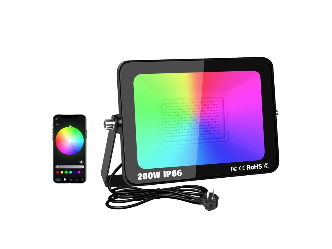 Foco inteligente, 16 millones de colores, temperatura de color ajustable, 1 x 200 W, enchufe europeo OEM