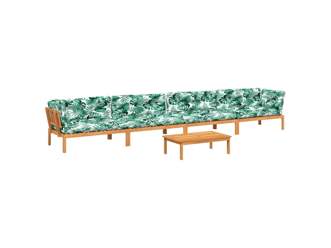 Maison Exclusive - Set De Sofás De Palets De Jardín Y Cojines 5 Pzas Madera Acacia