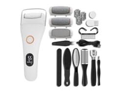 Lima eléctrica para pies ajustable de 3 velocidades con 10 herramientas de pedicura para eliminar piel muerta, callos, durezas y grietas - Yizhood