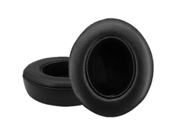 Juego de 2 fundas de piel suave y transpirable para auriculares Beats Studio 2/3, color negro. GIECY (piel de oveja).