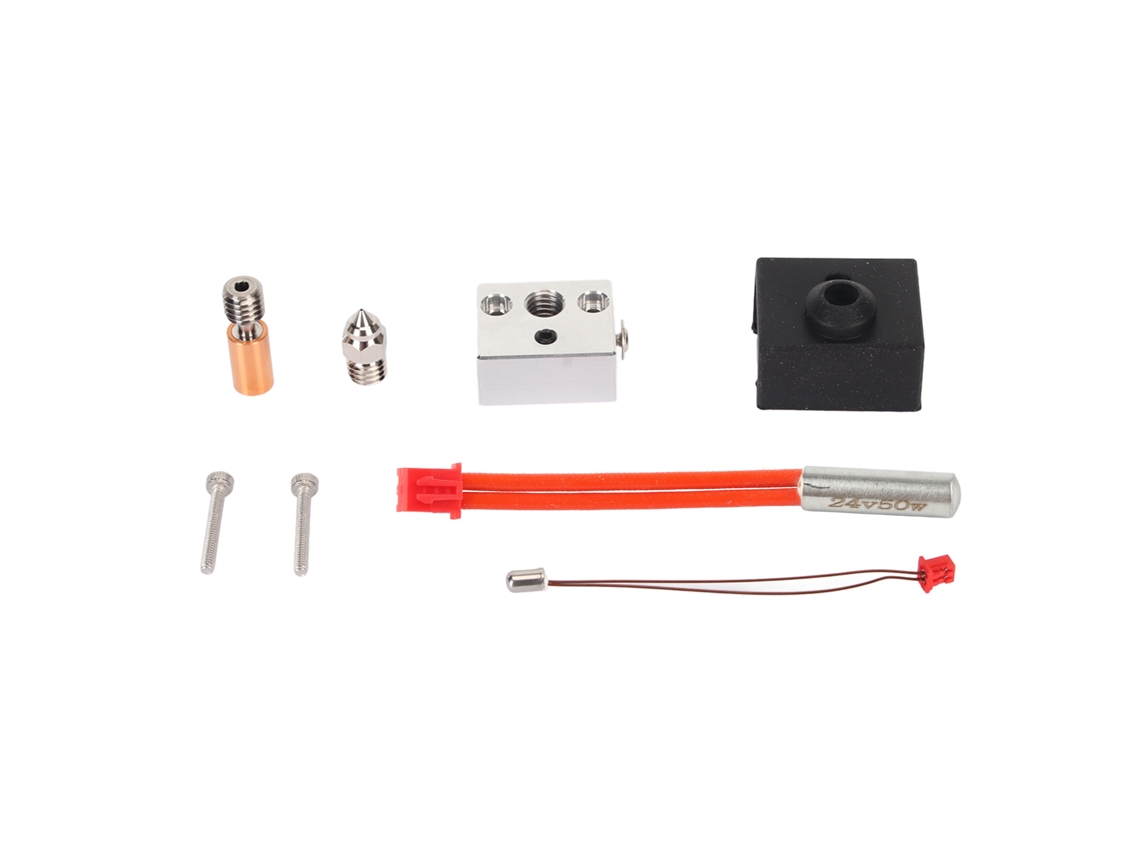 Kit De Bloco De Aquecimento Do Extruder De Cobre-níquel Resistente Ao Calor Acessórios Para Impressora 3d