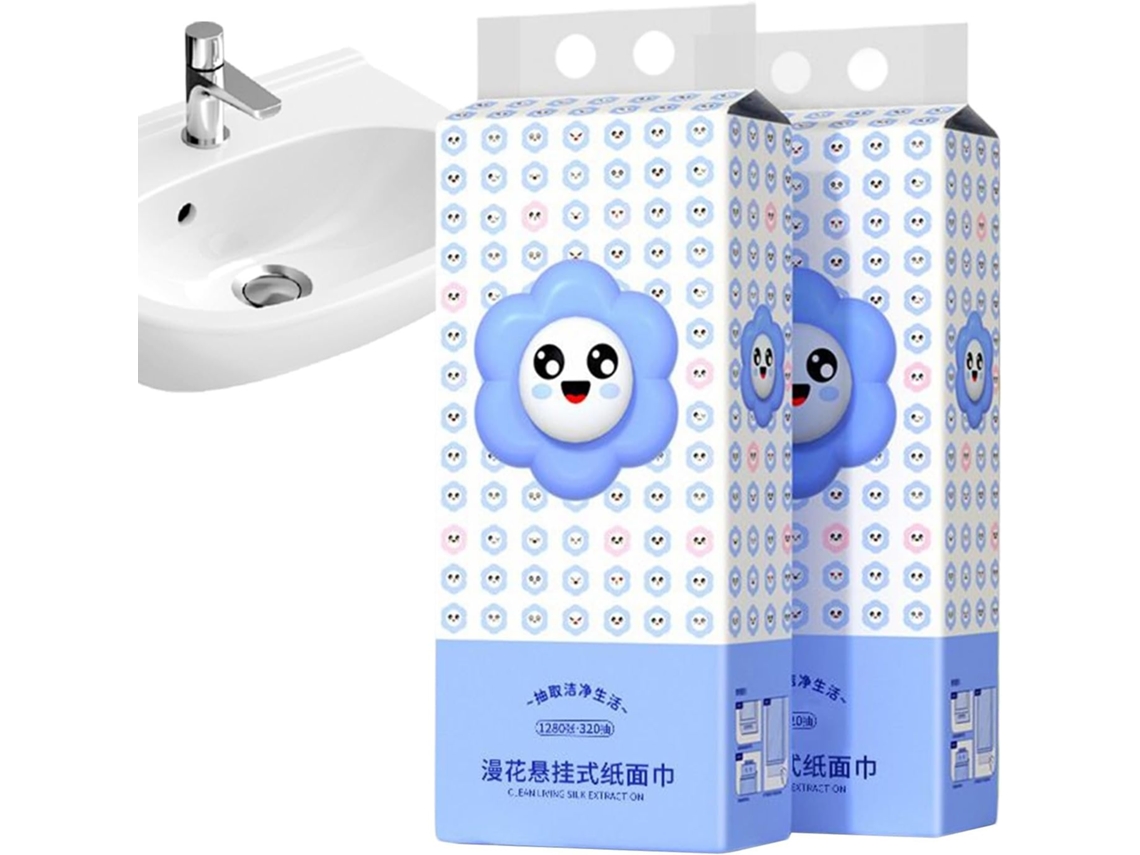 Papel higiénico colgante para fácil acceso. Toallitas húmedas para el hogar y la familia. Gokoco.
