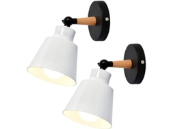 Juego De 2 Apliques De Pared Industriales Vintage, Casquillo E27, En