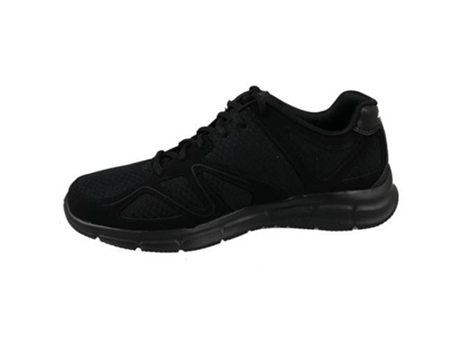 Zapatillas Deportivas SKECHERS Satisfaction Hombre (Negro - Tejido - 46)