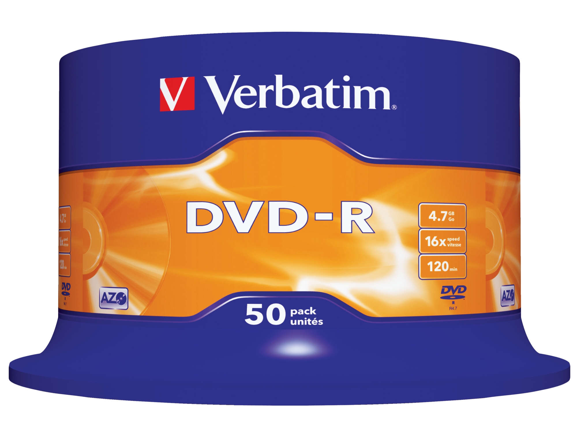 Dvd-R  VERBATIM  16X AD.AZO 4,7GB CK50