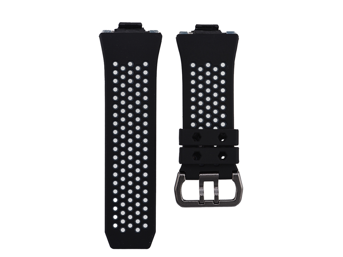 Correa de repuesto de silicona para Fitbit Ionic negra y gris