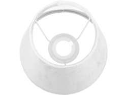 Terciopelo Blanco Con Forro Textil, Compatible Con Bombillas E27e14, Accesorio De Iluminación Para Lámparas De Mesa Y
