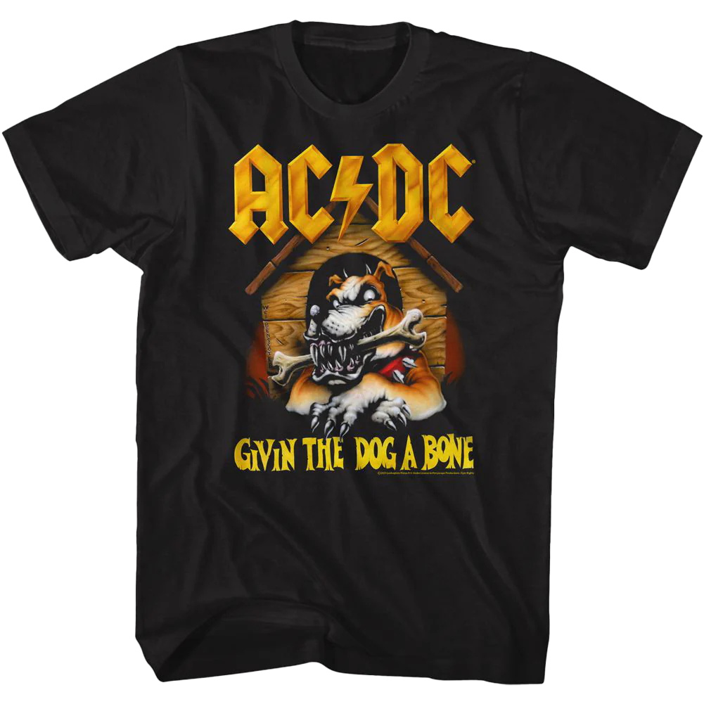 Ac/dc — *give The Dog A Bone* T-shirt Unisex Rockinstone Size:m