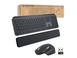 LOGITECH MX Keys combo for Business Gen 2 teclado Ratón incluido RF Wireless Bluetooth QWERTY Español Grafito