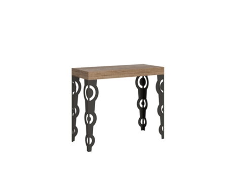 Consolas Karamay Extensible hasta 300 cm ITAMOBY (90 x 40 x 77 cm - Paneles de Melamina - Roble Natural)