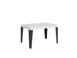 Mesa Extensible 120/380x90 cm Gris Blanco Llama Patas Antracita Itamoby