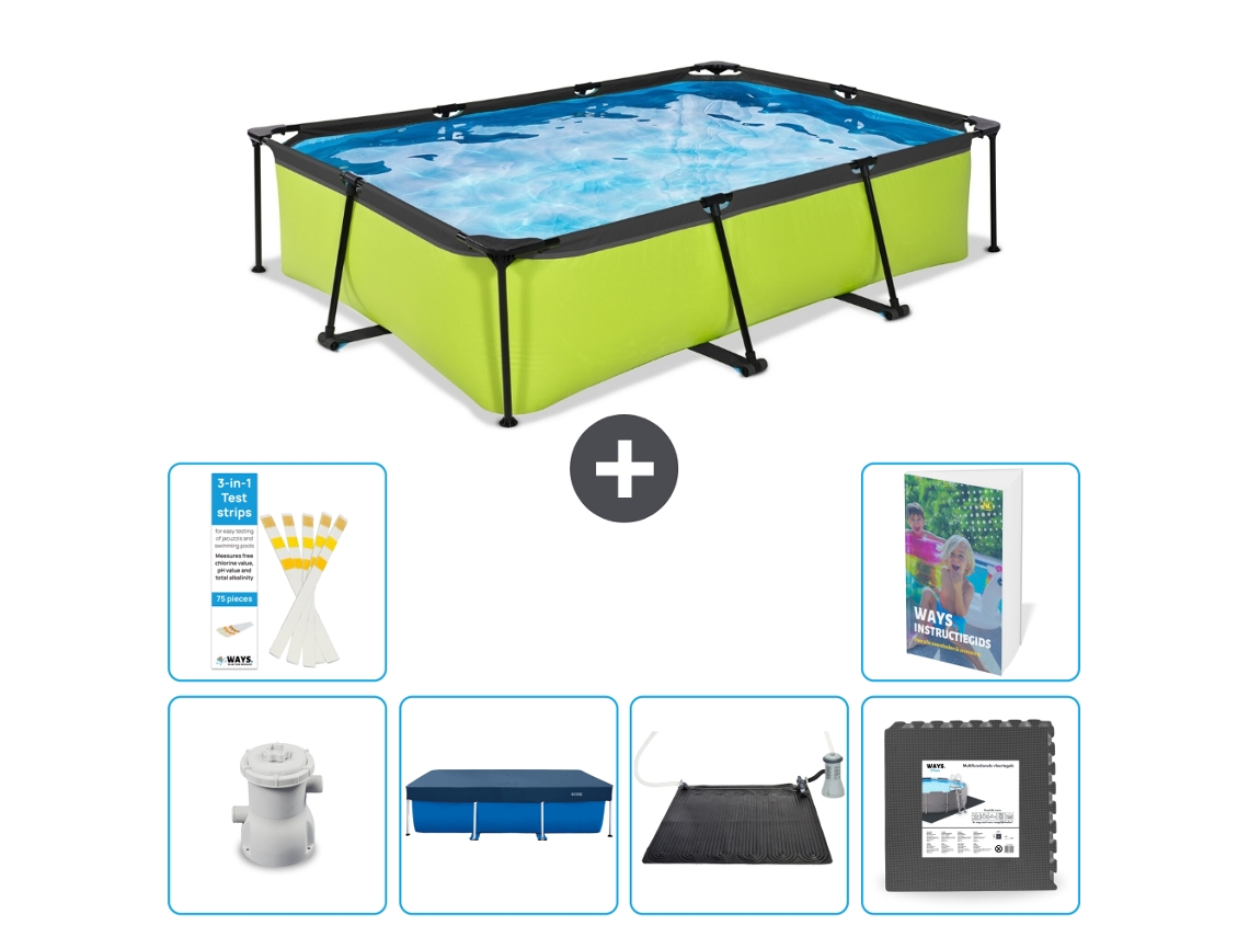 Exit-toys Piscina Exit Retangular - 300x200x65 Cm - 7-peças S195
