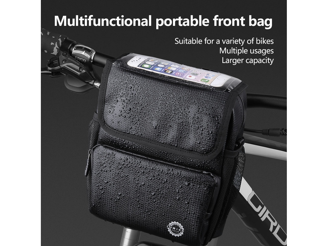 Bolsa Para Manillar De Bicicleta Con Malla Táctica Impermeable Para Bicicletas De Carretera Y Montaña - Accesorios De Ciclismo