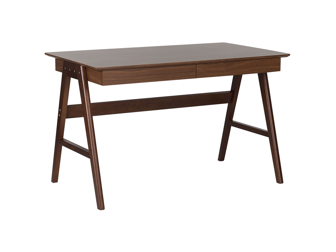 Escritorio BELIANI Sheslay de MDF Madera oscura 120x70x75