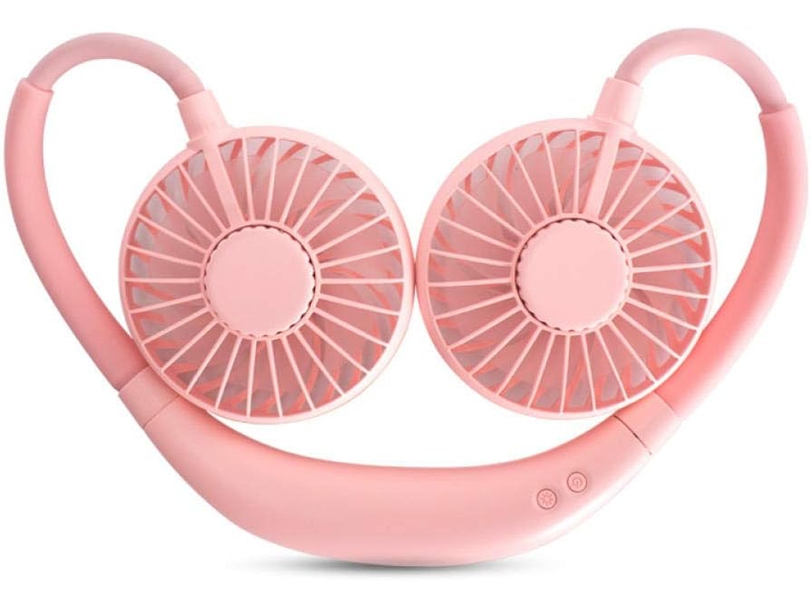 Mini Ventilador Portátil Para Colgar En El Cuello Mini De Bolsillo Deportes Con Carga Usb