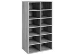 Zapatero derivado de madera gris Sonoma 54x34x100,5 cm EXCLUSIVO DE LA CASA