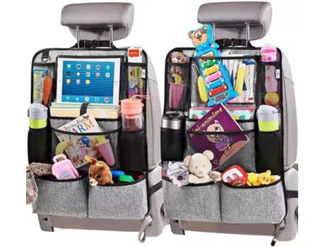 Oxford Kick Mats Prot Fabric Organizador de asiento trasero de coche INF