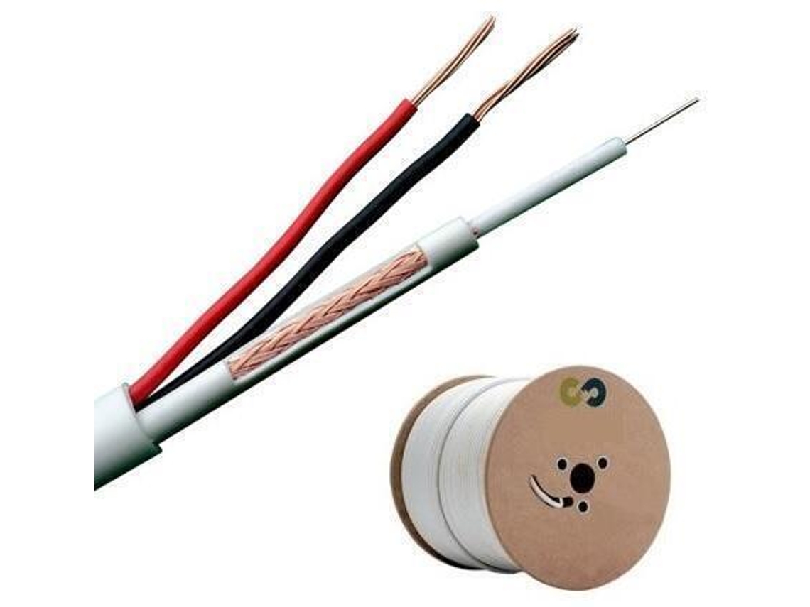 Cable combinado | Rgtec | Fuente de alimentación Micro Rg59 | Carrete WDMS de 300 m