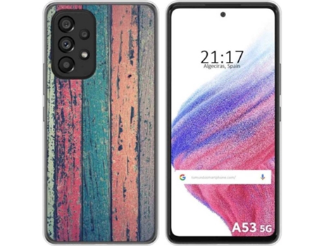 Carcasa para Samsung Galaxy A53 5G TUMUNDOSMARTPHONE Dibujos Madera 10 Multicolor