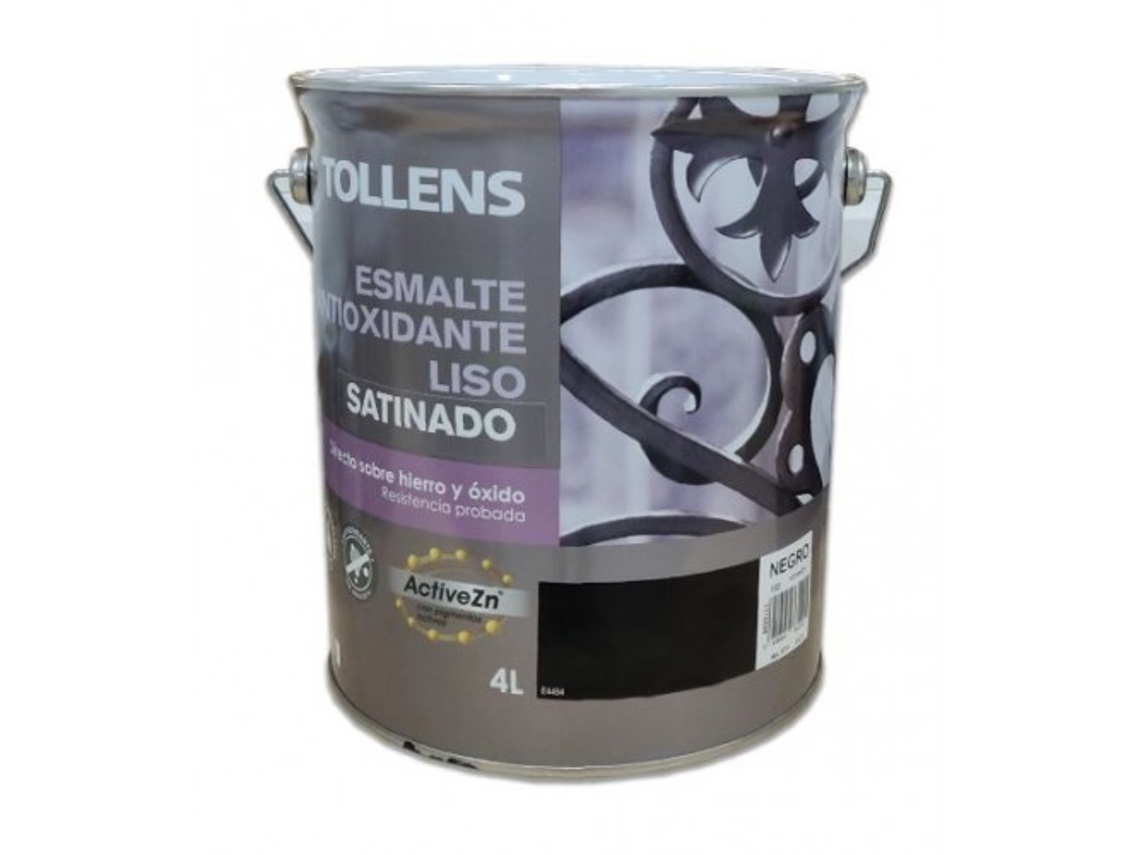 Esmalte Antioxidante Liso Satinado 4 Lt (Negro 102)