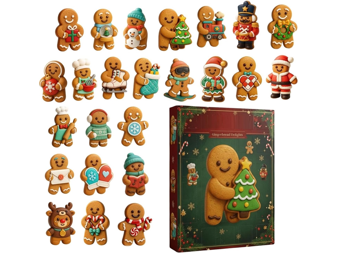 Decoración festiva de 24 días, calendario de cuenta regresiva acrílico 2D, adorno 2025, sala de estar